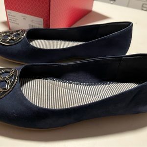 Kelly and Katie blue flats